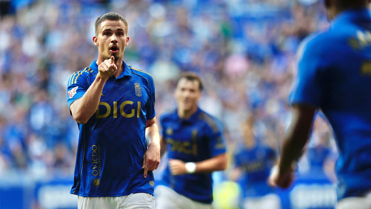 El Real Oviedo celebra su primer triunfo en LaLiga española tras 24 años