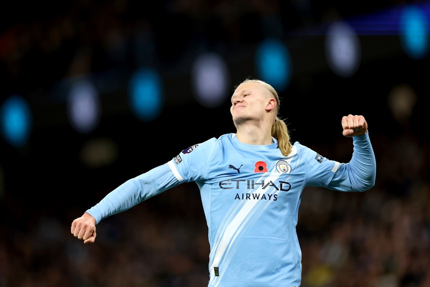 Manchester City venció a Bournemouth con doblete de Haaland y se mantiene cerca del Arsenal