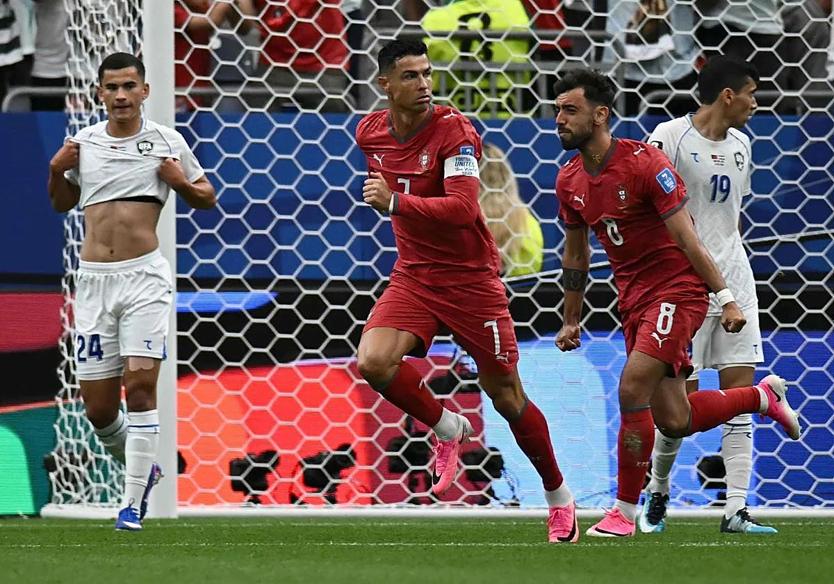 Portugal deja atrás las dudas y aplasta a Uzbekistán con doblete de Cristiano Ronaldo